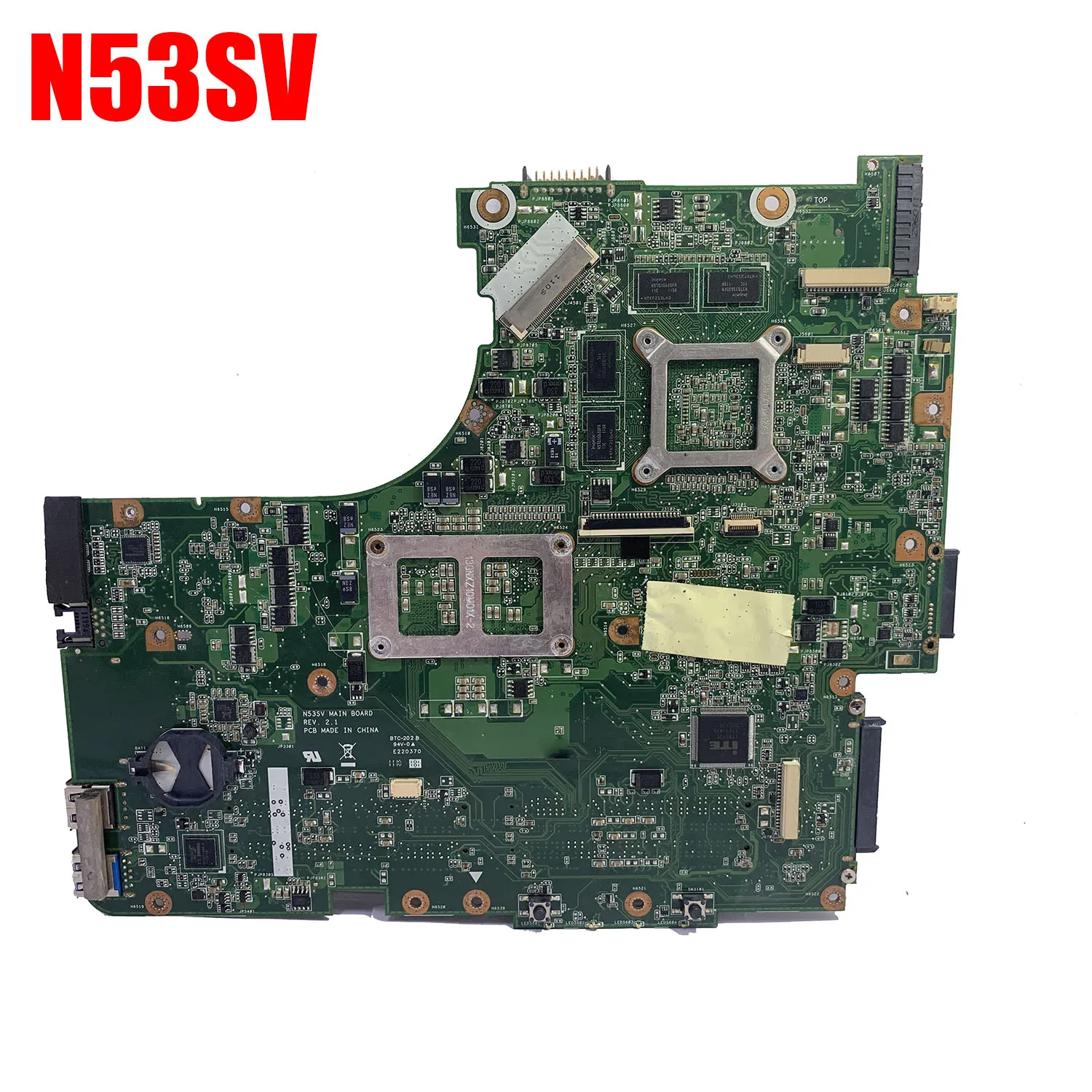 SHELI для Asus N53SV N53SN материнская плата с N12P GS A1 GT540M 1 Гб 4 слота Ram|Материнские платы| |