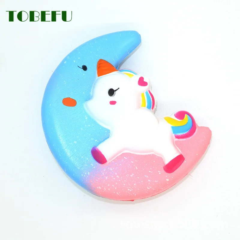 TOBEFU Jumbo Kawaii Moon Pegasus Unicorn мягкие медленно растущие сжимаемые игрушки ароматизированные мягкие целебные антистрессовые игрушки для снятия стресса