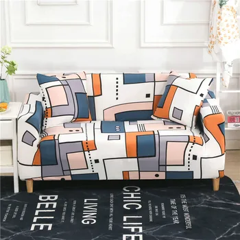 

Elastic Sofa Cover for Living Room Protected Sofa Geometry Non Slip Stretch Couch Slipcover Funda De Sofa Adjustable
