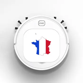 

Multifunctional 3-In-1 Vacuum Cleaner Auto Smart Dry Wet 1800Pa Home Floor Cleaner Rechargeable Sweeping Robot France Map Flag