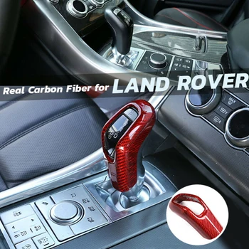 

1pc Red Auto Gear Shift Knob Cover Decoration Trim Charming Luxury Vivid Fits For Range Rover Land Rover Sport 2014-2017