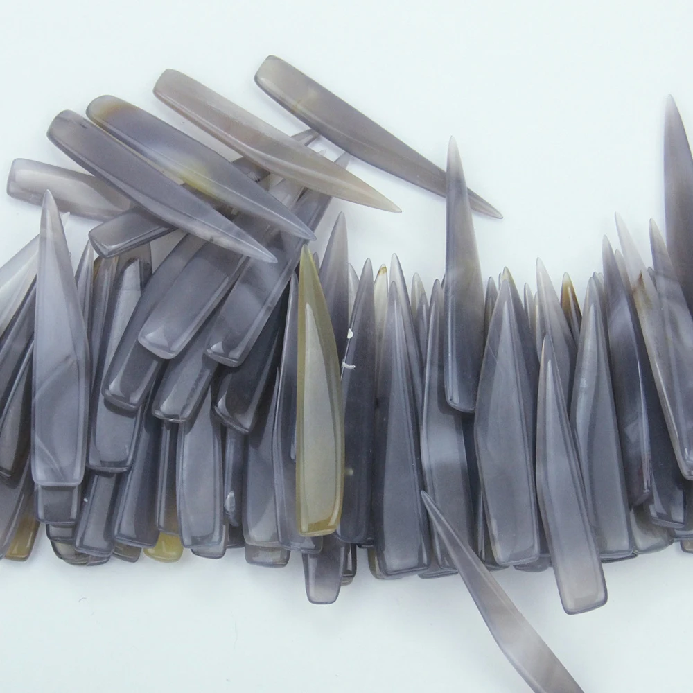 Leather Craft Tool Paper Creaser Tool 8cm Agate To Rub Leather Edge for Leathercrafts DIY