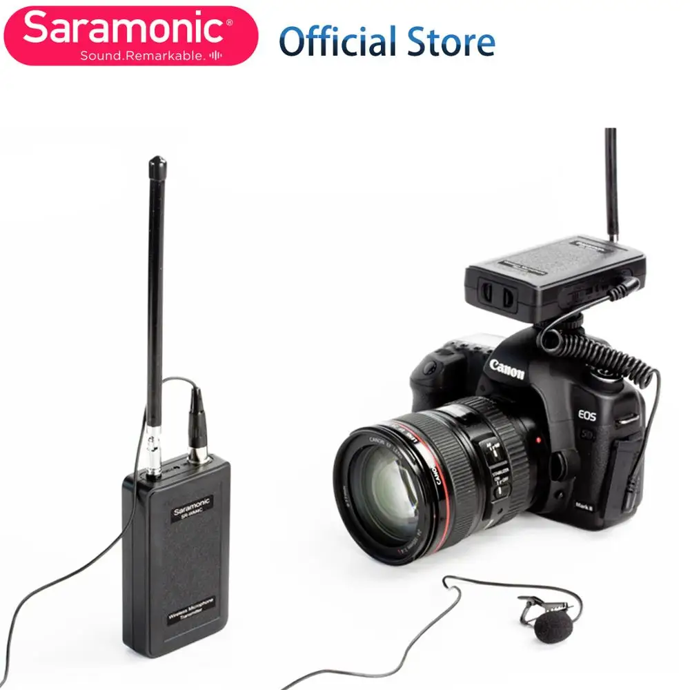 Saramonic петличный беспроводной микрофон SR WM4C для экшн Камеры GoPro Hero 3/3 +/4 Vlog цифровой