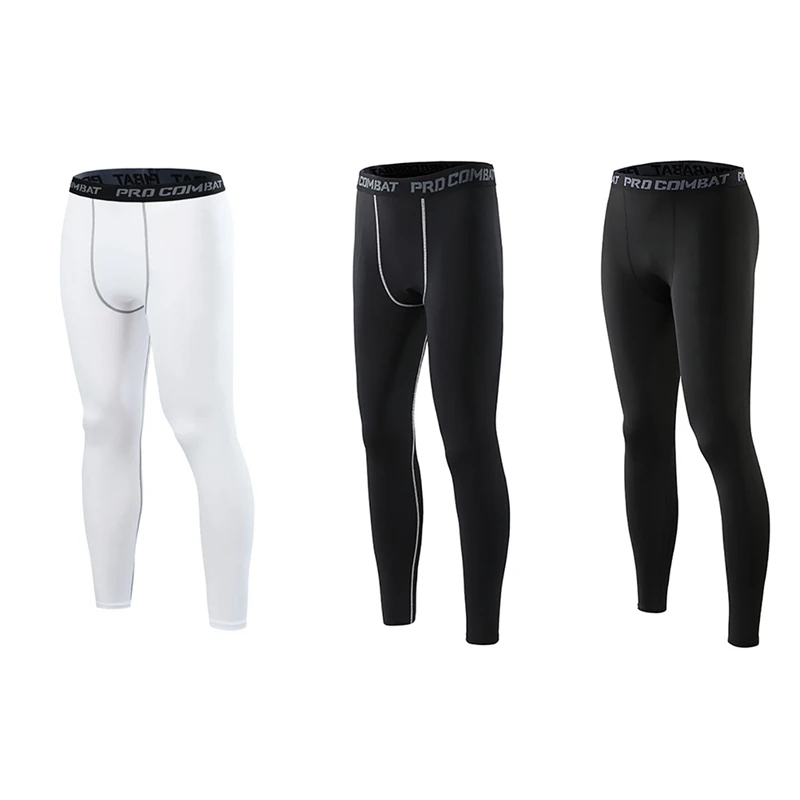 Men's Pants Anti-sweat Elastic Quick Drying Sports Running Fitness Training Tights Tro