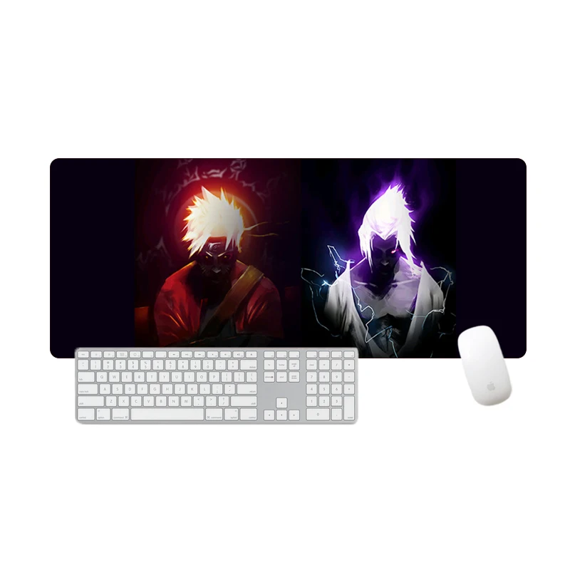  Large Domineering Naruto Anime Mouse Pad Cool Gamer Gaming MousePad Rubber Washable Locking Edge Ke