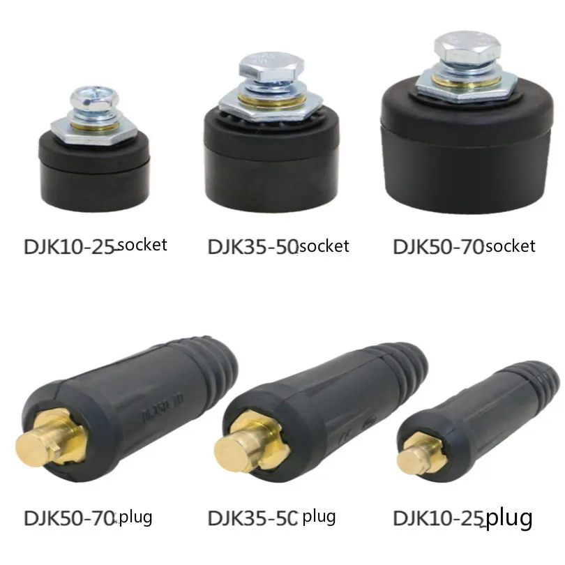 DKJ10-25-35-50-70 Чистая медь Европа Тип соединитель сварочный кабель разъем быстро сварочный зажим соединение