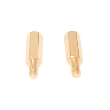 

50 Pcs Brass Screw Hexagonal Stand-off Spacer M3 Male x M3 Female 12mm Body Length