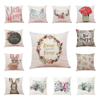 

Pillow case Cushion Cover Home living room Pillowcase Soft Bed Square Pillowcover 45x45cm pillow protector