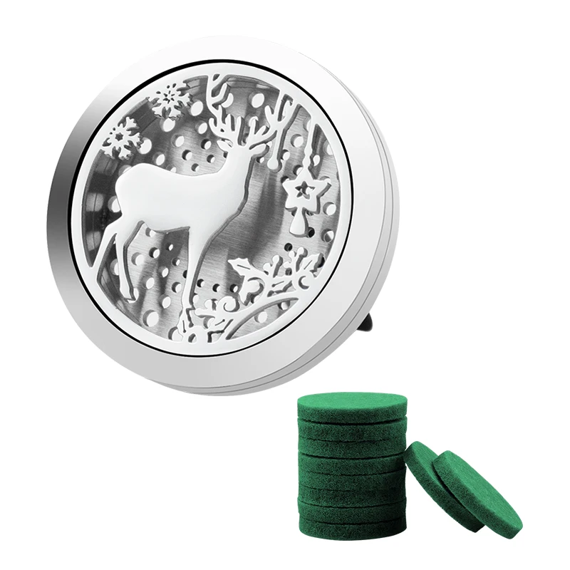 1 Deer N Green Держатель освежителя воздуха для автомобиля с рождественской елкой, аксессуары для ароматизатора, ароматизатор, ароматизатор, авто украшение интерьера, ароматизатор - Название цвета: 1 Deer N Green
