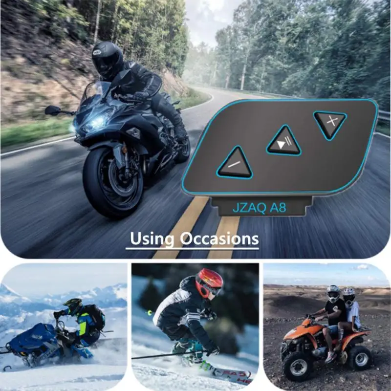 Bluetooth 5.0 Moto Helmet Headset Wireless Handsfree Stereo Earphone Motorcycle Headphone Speaker Support Chargin | Автомобили и