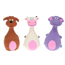 Жевательная латексная игрушка для щенков и собак в форме животных забавная