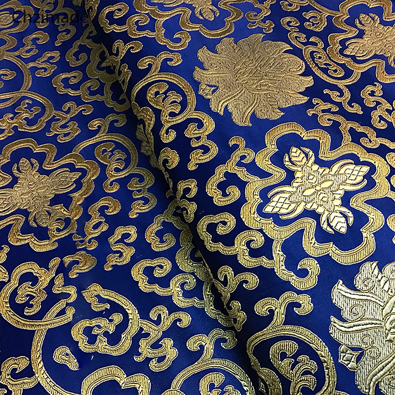 Lychee Life 75x50 см Винтажные Цветы атласная ткань имитирует шелковая парчовая ткань, дамасский жаккард Аксессуары для одежды