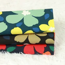 Половина ярда Плотная хлопковая ткань с Северной Европе принт большие цветы ручной работы DIY одежды мешок Ткань хлопок B376