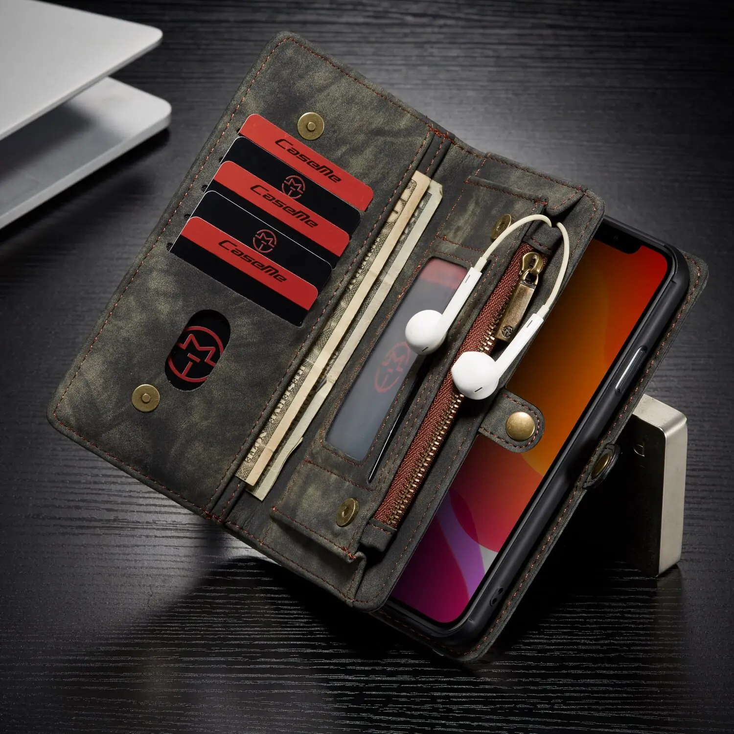 Магнитный Флип ТПУ задняя крышка Coque для iPhone 11 Pro MAX 5,8 ''6,1'' 6,5 ''чехол Роскошный кожаный чехол-бумажник для телефона с отделениями для карт Fundas