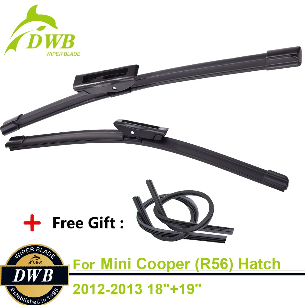 2PCS ECO Wiper Blades for Mini Cooper (R56) Hatch 2012 2013 18"+19