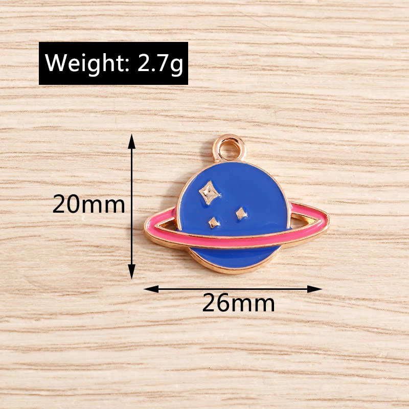 10pcs/lot Enamel Alloy Enamel Charms for Jewelry Making Cute Moon Star Sun Charms Pendant for DIY Necklaces Earrings Accessories