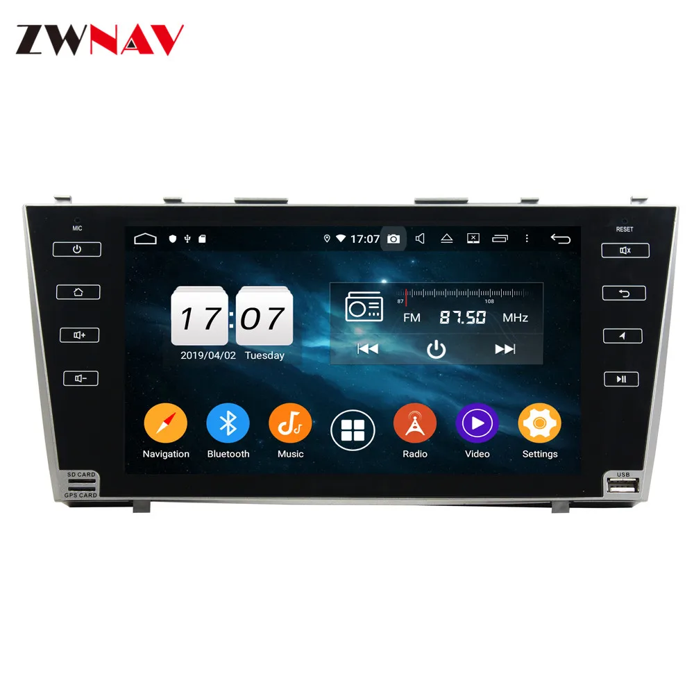 DSP Android 9 PX5PX6 автомобильный gps-навигация, dvd-плеер для Toyota Camry 2007-2011 Авто Радио стерео Мультимедийный Плеер головное устройство лента