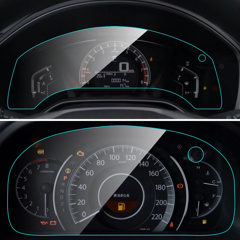 Защитная пленка для автомобильной панели приборов ТПУ Honda CR-V CRV мембрана