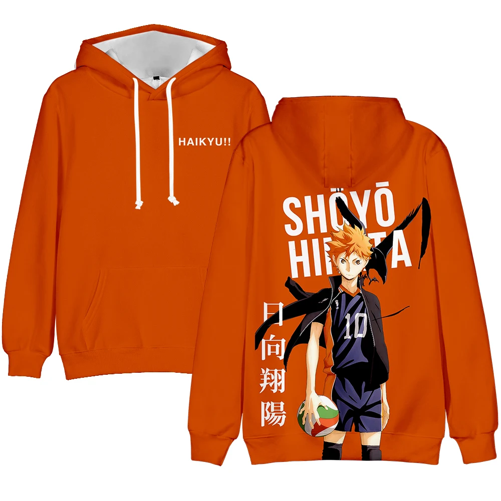 Новый комикс с 3D принтом Haikyuu! Толстовка капюшоном для мужчин и женщин хит продаж