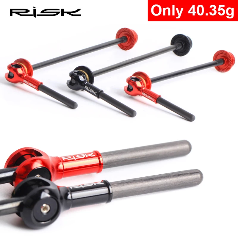 Rischio Titanio Mtb Bicicletta Da Strada Qr Spiedino Leva Mozzo Ruota Spiedino Ultraleggero Asse Ti Manico In Fibra Di Carbonio Spiedino A Sgancio Rap