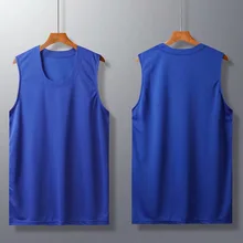 Дешевые мужские майки для баскетбола, дышащие, без рукавов, для команды, спорта, колледжа, баскетбола, майка для бега, тренировочная майка, Азиатский размер