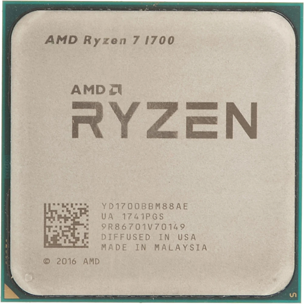 Процессор AMD Ryzen 7 1700 AM4(YD1700BBM88AE)(3.0GHz/100MHz) OEM