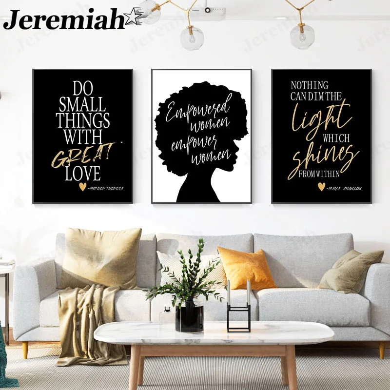 Современный модный черно-белый алфавит холст живопись абстрактный персонаж