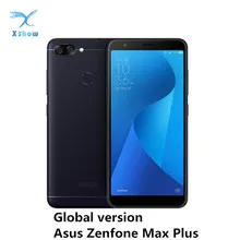 Asus zenfone smartphone max plus m1 zb570tl, telefone celular, versão global, mt6750t, 4gb ram, 64gb rom, otg, 4130mah bateria de celular