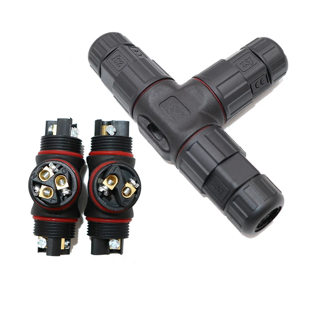 L25 waterproof connector 2pin 3pin T shape