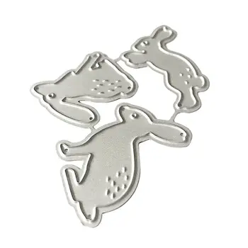

Rabbit Bunny Metal Cutting Dies Stencil Scrapbooking DIY Album Stamp Paper Card