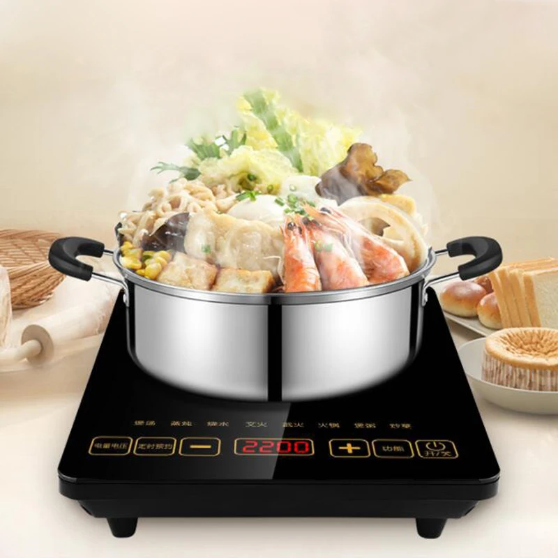 Cuisinière à Induction entièrement automatique marmite intelligente ménage économie d'énergie Ultra mince cuisson un poêle électrique