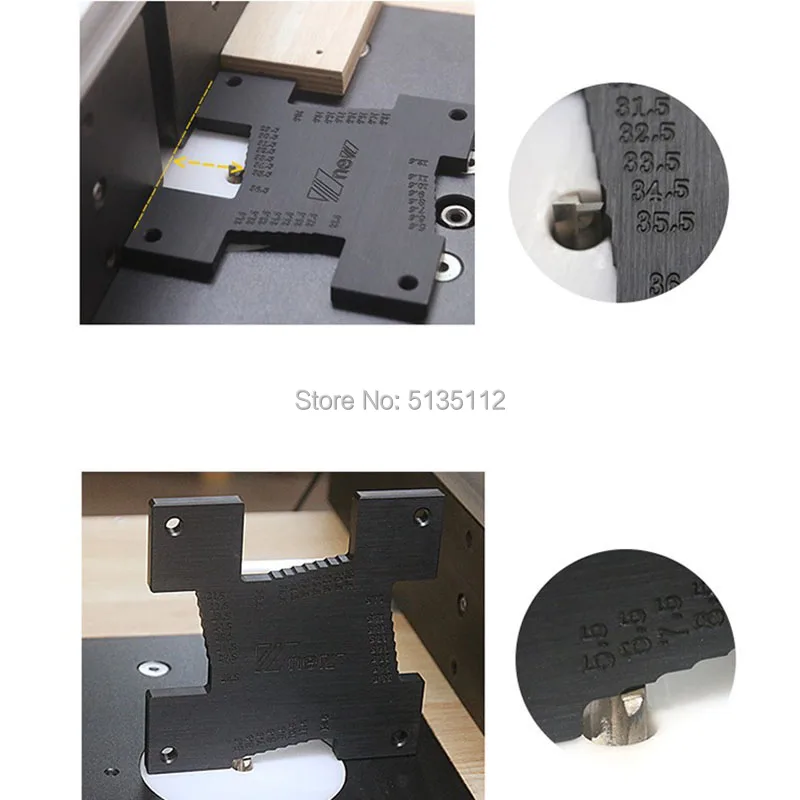 5-36 мм/5,5-36,5 мм для настольной пилы, фрезерный станок, флип-чип гравировальный измерительный резак головка высота линейки Плотницкие Инструменты