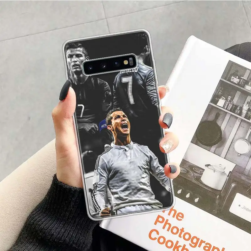 TR054-6 Чехол с изображением Криштиану Роналду CR7 чехол для samsung Galaxy Note 10 9 8 S10+ Lite S9 S8 J4 J6 J8 плюс S7 S6 край мягкий чехол для телефона - Color: TR054-6
