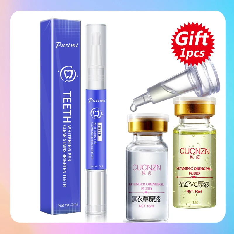 B-1pcs face serum Putimi отбеливающая ручка для удаления зубного камня чистая гигиена полости рта стоматологический инструмент удаляет желтый гель от зубных пятен отбеливающая Сыворотка для зубов - Цвет: B-1pcs face serum