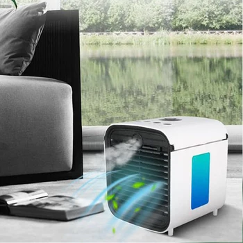 

1PC Portable Effective Mini Durable Multifunctional Cooling Fan Humidifier Air Cooler Fan Purifier for Office Home Dormitory