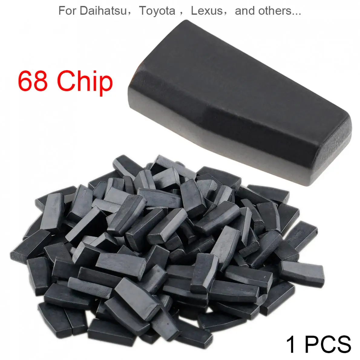 

Blank 4D68 ID68 40Bits Carbon Chip Car Key Transponder Chip Fit for Daihatsu Toyota Lexus, etc New