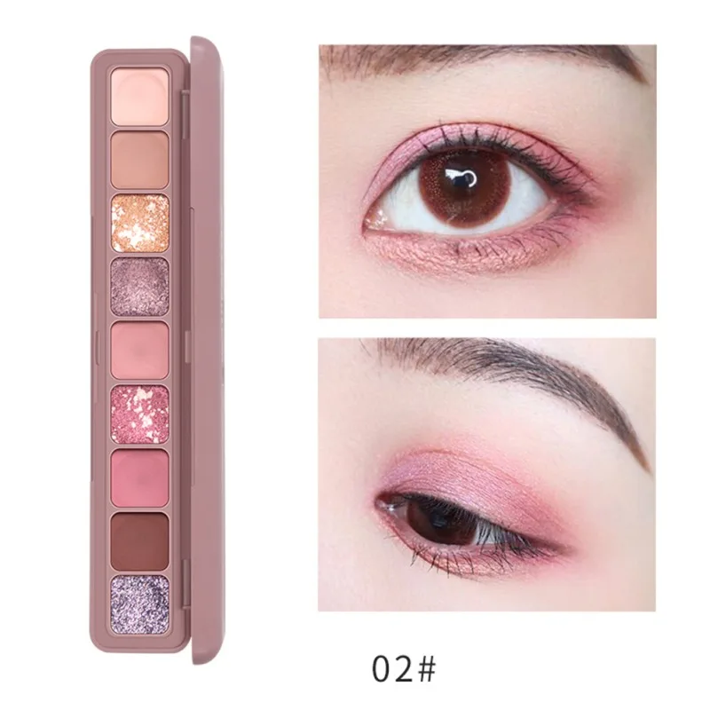Водостойкие тени для век 9 цветов матовые мерцающие косметика макияж палитра