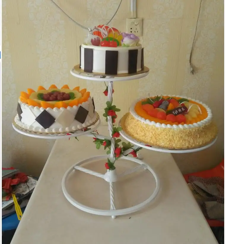 

New European creative tieyi cake frame wedding three layers of cake frame flower shelf birthday multi-layer dessert shelf