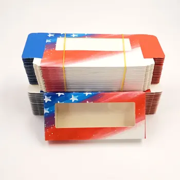 

NEW 50Pcs Packaging Box In Bulk Eyelash 10mm-25mm False Eyelashes Mink Eyelash Case 3d Mink eyelashes Holography Boxes