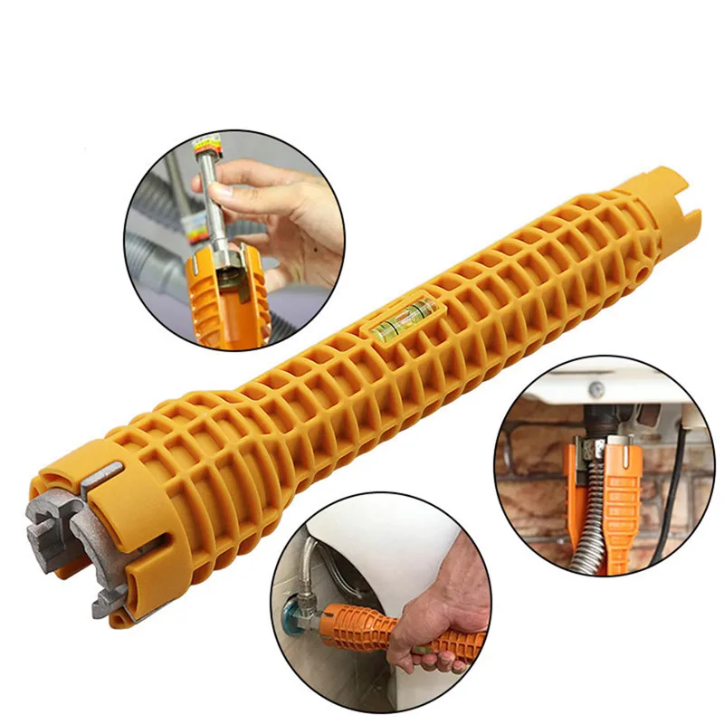 

Multifunctional Water Pipe Double End Wrench Basin Bottom Pliers Sleeve Bathroom Faucet Sink Installation and Maintenance Tool