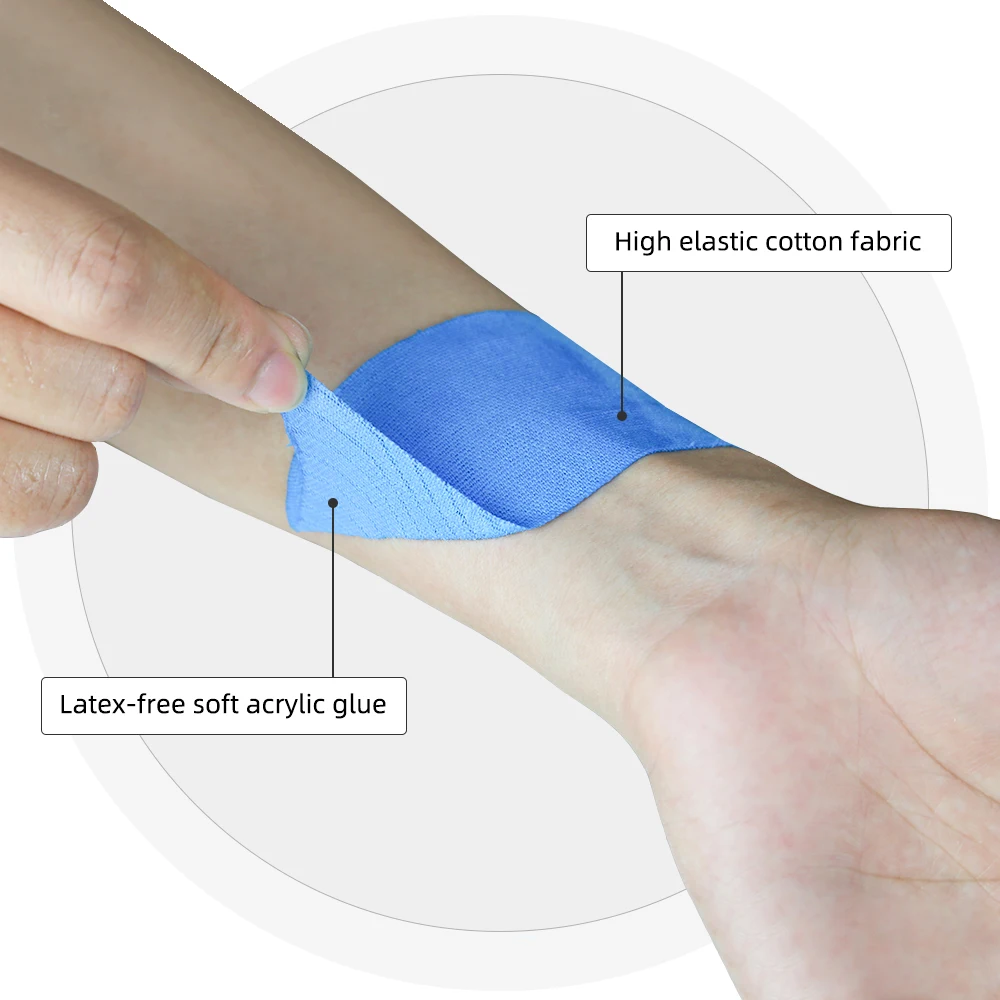 Sports tape kinesiology tape 5 size 100% cotton elastic kinesiology tape sport physiotherapy recovery bandage for running knee muscle protector