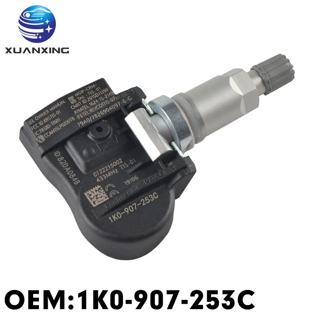 Система мониторинга давления в шинах 1K0-907-253C TPMS 433 МГц для Audi A3 A4 A5 Q5 S4 S5 TT Volkswagen Sagitar