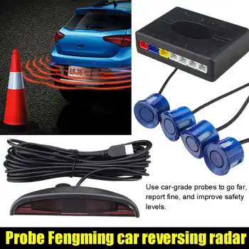 

Parking Sensor Auto Parktronic Kit LED Display Auto Parking Radar with 4 Sensors Reverse Backup Monitor Detector System