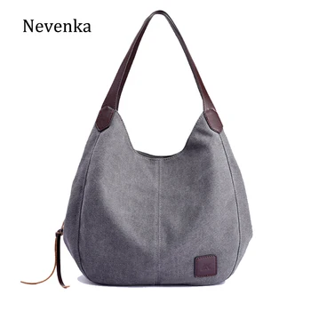 

Nevenka Women Canvas Handbags Fashion Casual Designer Female Shoulder Bag Large Capacity Shopping Tote For Women 2019