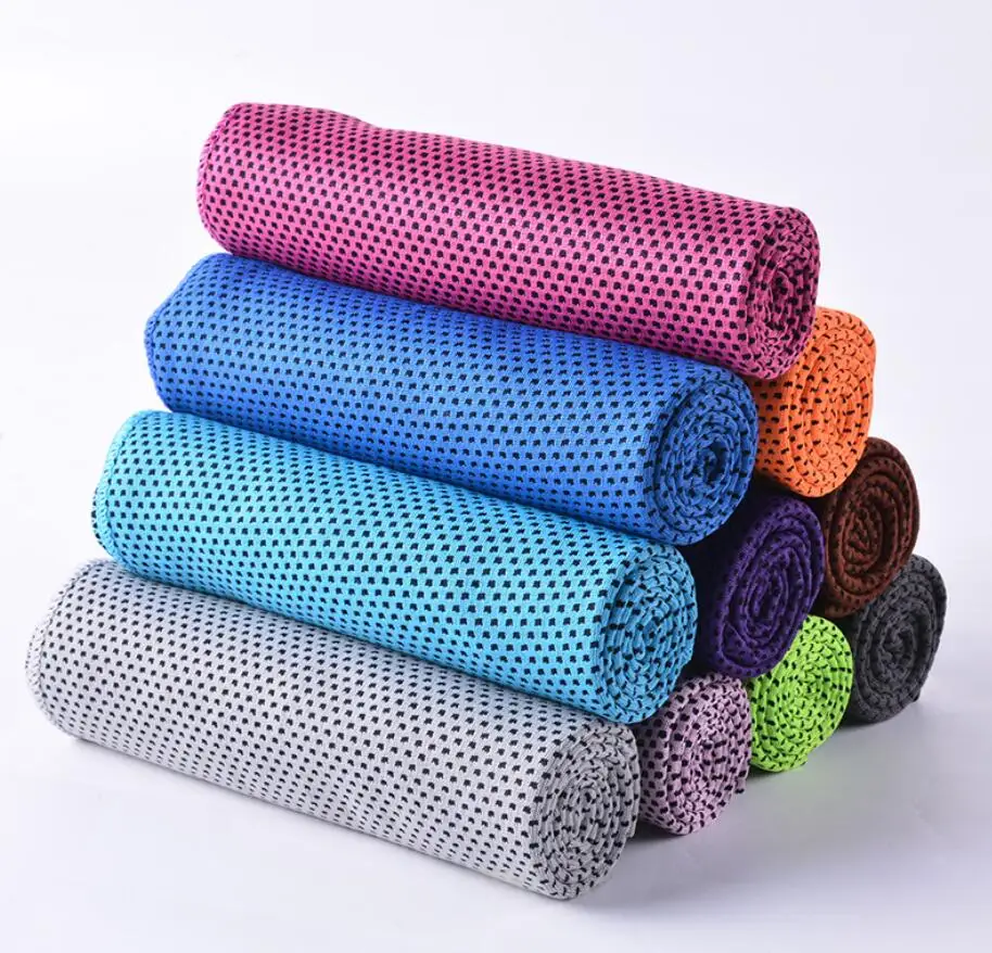 Microfiber Sport Towel Rapid Cooling Ice Face Quick-Dry Beach Towels Summer Enduring Instant Chill for Fitness Yoga | Спорт и