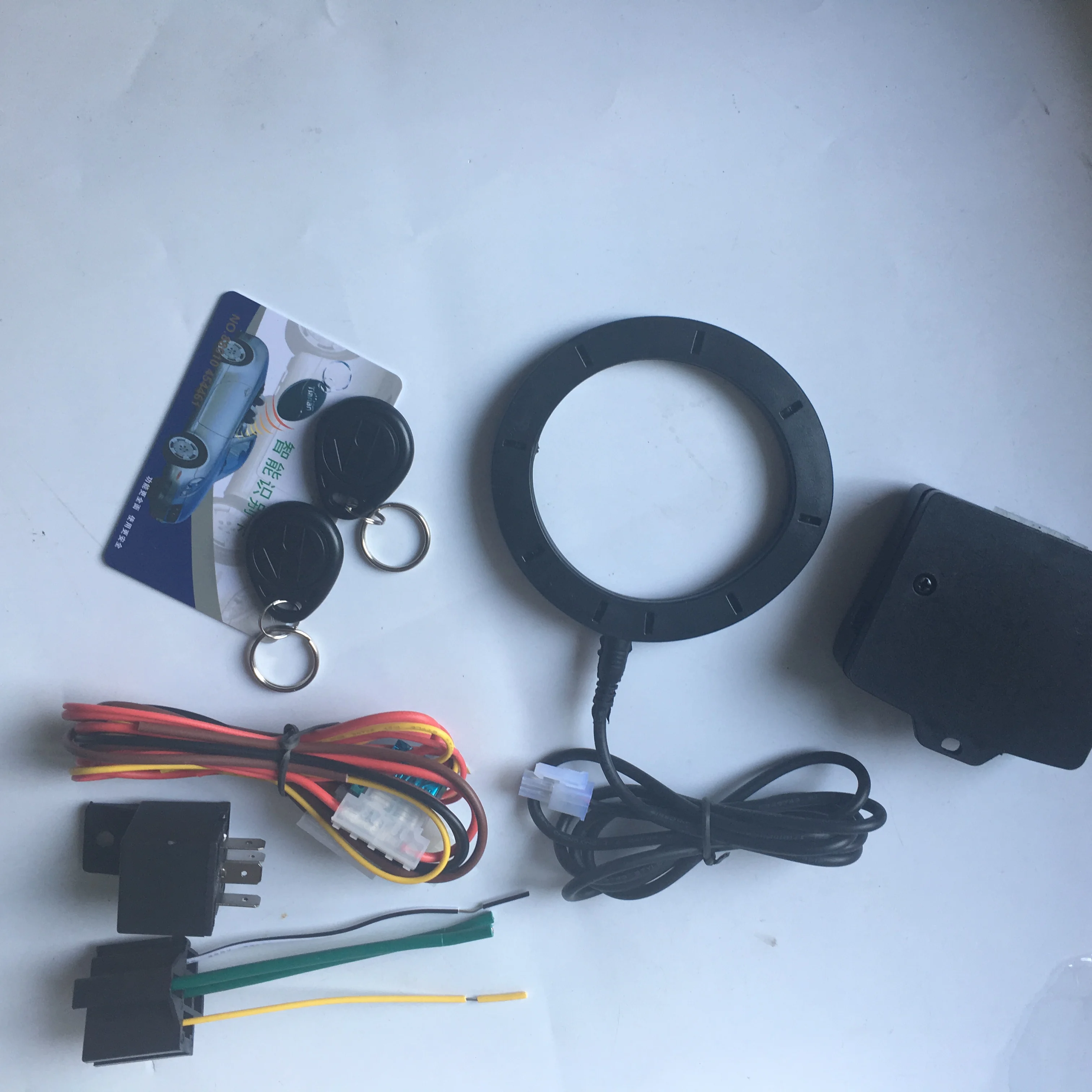 RFID Car Alarm System Immobilizer 12V Keyless Entry Start Push Button