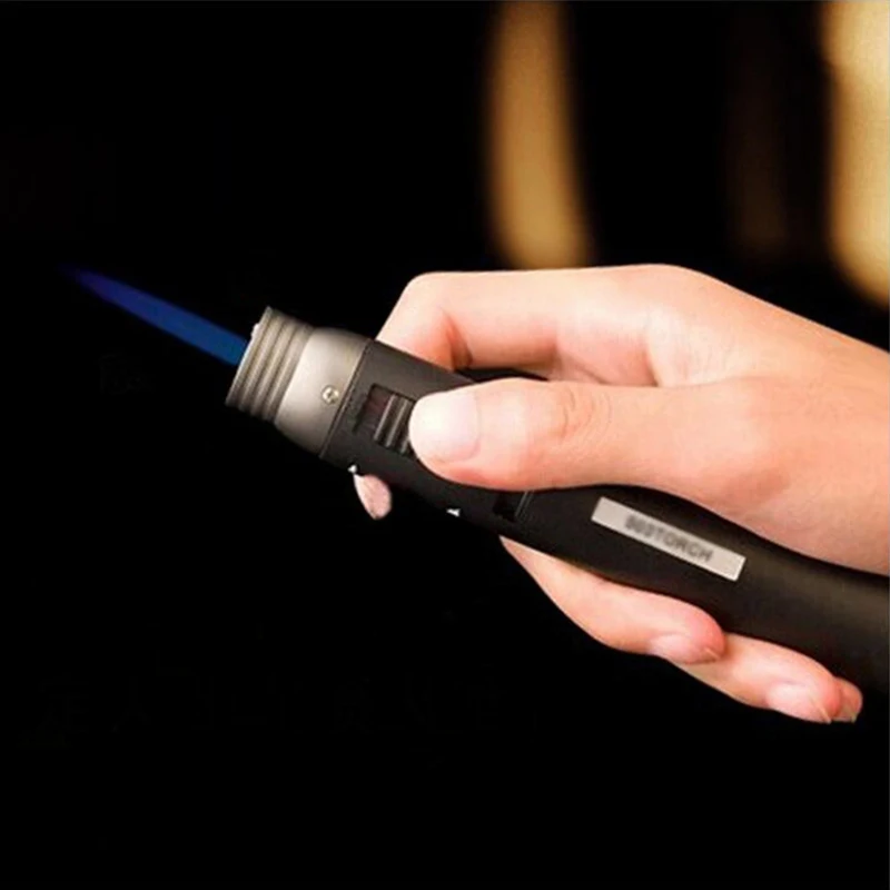 

BBQ Kitchen Jet Pipe Lighter Spray Gun Torch Flame Baking Butane Gas Windproof Lighter Refillable Welding Lighter Outdoor