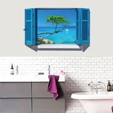 Zhen hong настенные наклейки SK9059B средиземноморский синий jia chuang пейзаж спальня гостиная оформление входа стены Sti