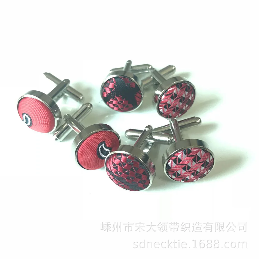 

Cufflinks Men Circle Cuff Manufacturers Direct Selling Customizable Wholesale Stainless Steel French Cufflinks Fabric Sleeve Nai