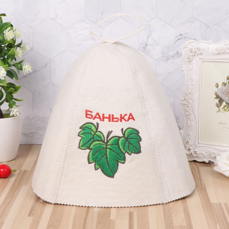 Прямая поставка, сауна шерстяной войлок, шапка против тепла, русская баня, шапка для ванной, дом, защита головы